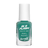 Barry M In A Flash Quick Dry Nail Paint Teal Rush