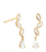 Harrods Astrid & Miyu Yellow Gold and Diamond Earrings- Buy online at McGrocer