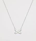 Chaumet white gold diamond mother-of-pearl pendant necklace (British brand)