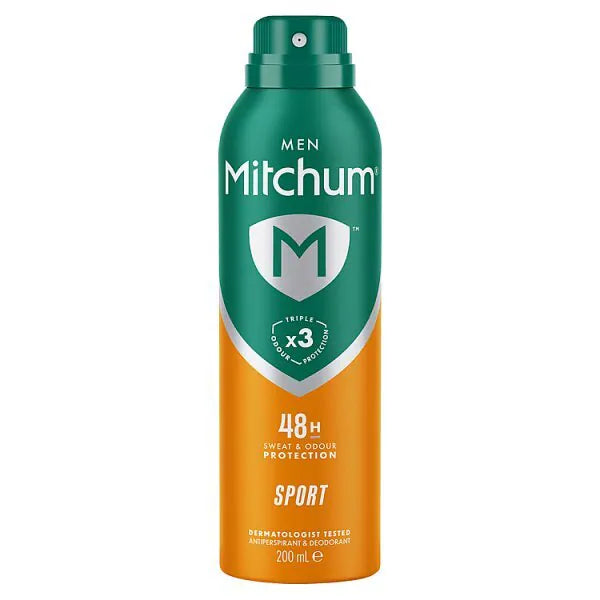 Mitchum Men Sport Anti-Perspirant Aerosol 200ml, imported from the UK