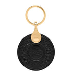 Tom Ford leather logo disk keyring - British product