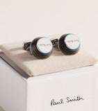 Boutons de manchette coniques Paul Smith avec incrustation en émail (marque britannique)