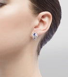 Bvlgari Serpenti white gold diamond sapphire emerald earrings - British product