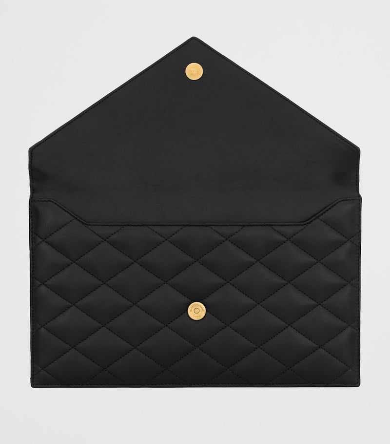 Saint Laurent lambskin quilted Paris pouch (British brand)