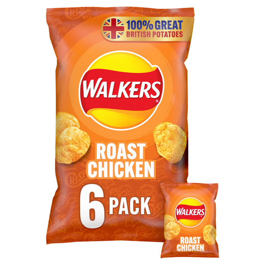 Walkers Roast Chicken Multipack Crisps - McGrocer