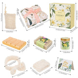 Livingandhome sunflower-scented spa gift set with candle and soap - British product