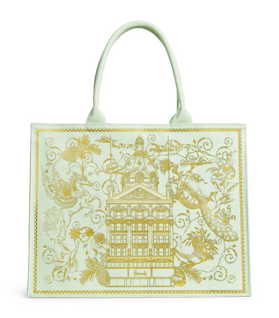Harrods Harrods Gold Building Shopper Bag- Buy online at McGrocer