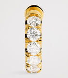 Spinelli Kilcollin single hoop earring yellow gold pavé diamond, UK version