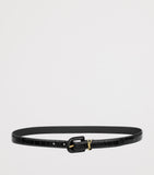 Saint Laurent calfskin buckle Cassandre belt - British product