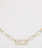 Messika Move Link yellow gold diamond necklace 4.50ct (British brand)