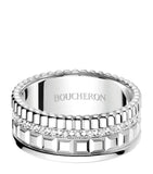 Boucheron Quatre Radiant small white gold diamond ring (British brand)