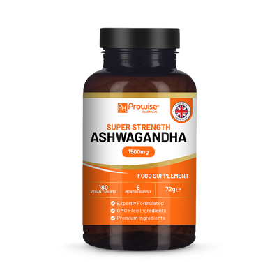 Holland & Barrett Prowise Healthcare Ashwagandha 1500mg 180 Vegan Tablets- Buy online at McGrocer