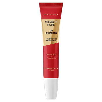 Superdrug Max Factor Miracle Pure Lip Enhancer Gloss Peach Cream Lip Balm 12ml- Buy online at McGrocer