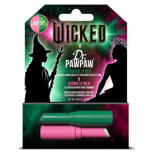 Dr PAWPAW Wicked Enchanting Glimmer lip balm duo pack - British product