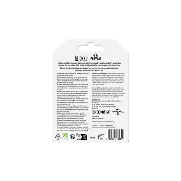 Dr PAWPAW Wicked Enchanting Glimmer lip balm duo pack - British product