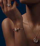 Chopard Small Rose Gold Diamond Happy Spirit Bangle, UK version