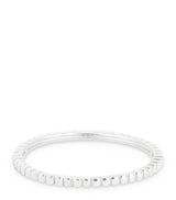 Harrods Astrid & Miyu White Gold Ridged Band Ring- Buy online at McGrocer