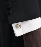 Tateossian Mobius knot cufflinks and studs set (British brand)