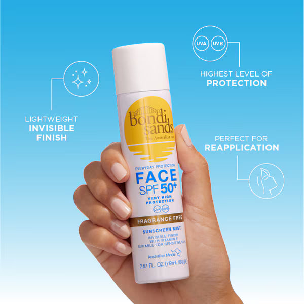 Bondi Sands Fragrance Free Face Mist 60g - British product