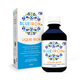 Holland & Barrett Blueiron Liquid Iron Supplement Pear Blueberry 250ml- Buy online at McGrocer
