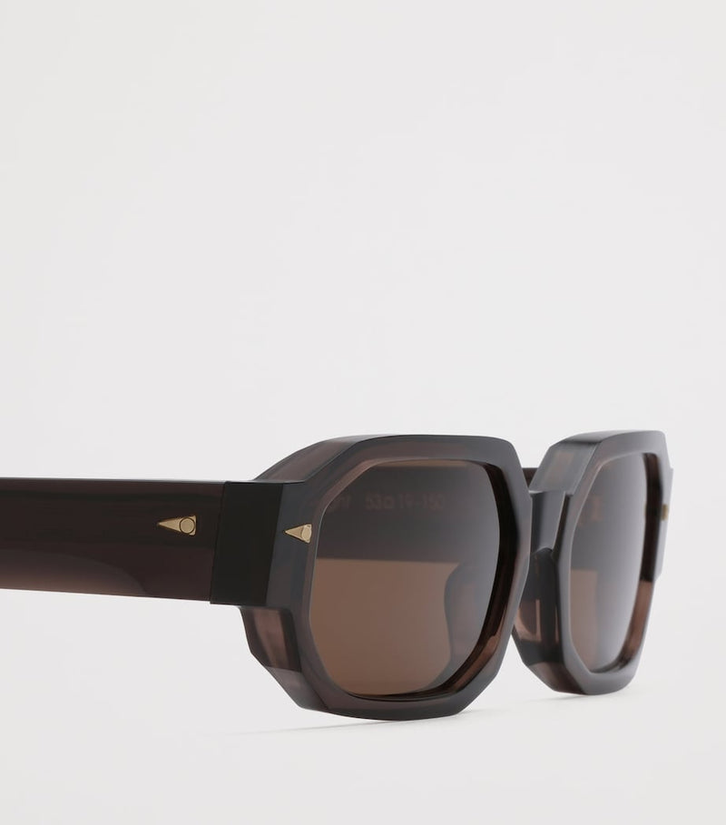 Ahlem Jules angular rectangle sunglasses, UK version