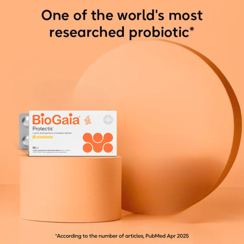 BioGaia Protectis lemon probiotic tablets 10 tablets, UK version