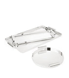 Ralph Lauren Home silver-plated Montgomery tray 61.5cm x 35.5cm, imported from the UK