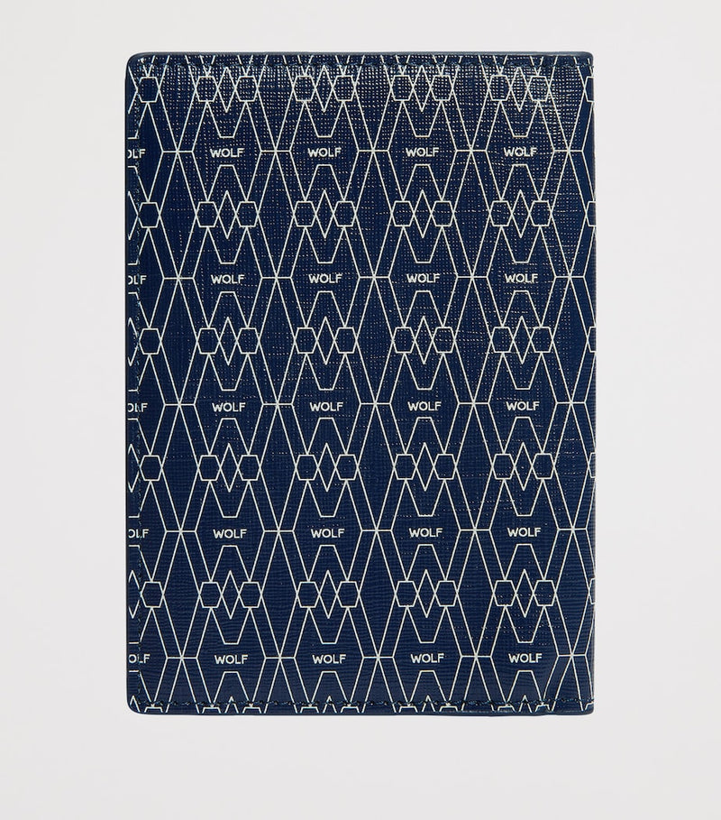 WOLF vegan passport sleeve with RFID protection and card slots (British brand)