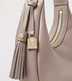 Aspinal Of London Soho Crescent small leather shoulder bag, UK version