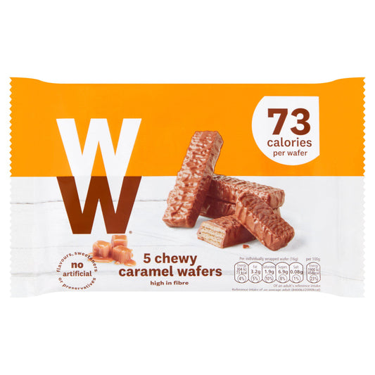 Weight Watchers Caramel Wafer Biscuits 80g GOODS Sainsburys   