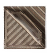 Harrods Brunello Cucinelli Silk Stripe Pocket Square 35cm- Buy online at McGrocer