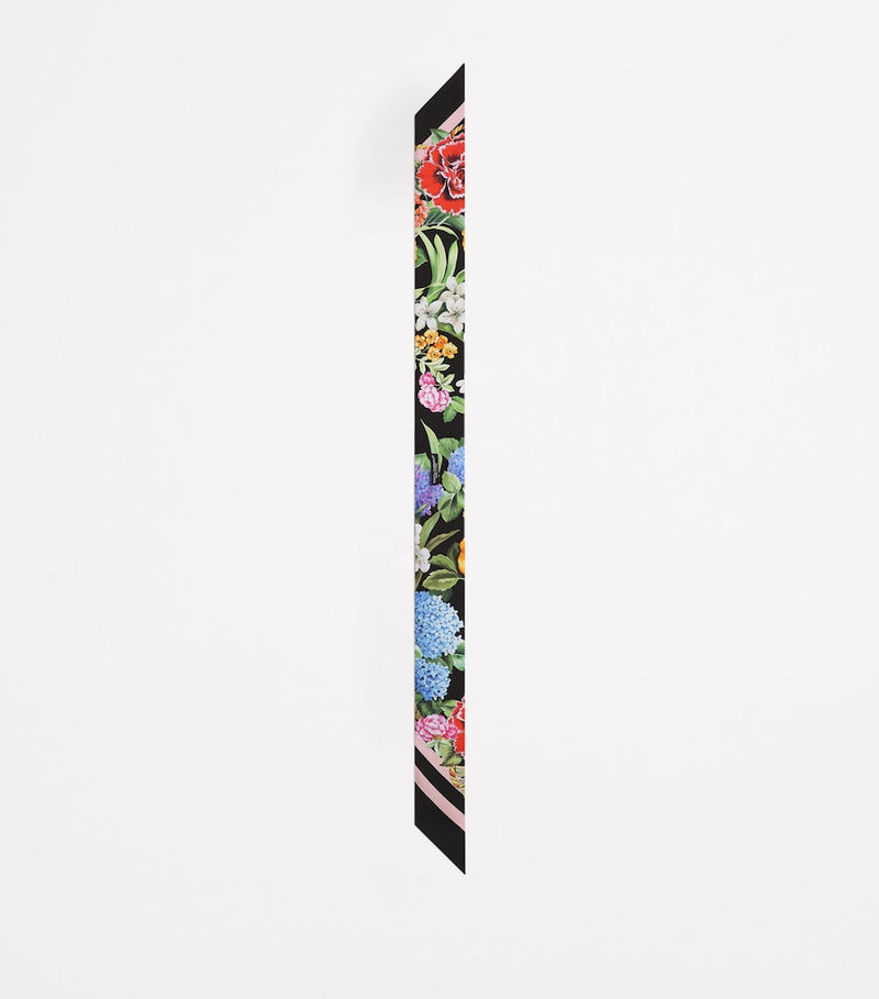 Dolce&Gabbana silk floral twilly 6cm x 100cm, imported from the UK