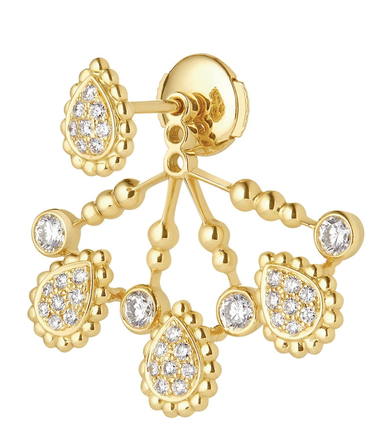 Boucheron Serpent Bohème yellow gold diamond single earring, imported from the UK