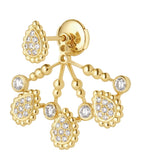 Boucheron Serpent Bohème yellow gold diamond single earring, imported from the UK