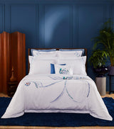 Harrods Yves Delorme Couture Pima Cotton Abysses Oxford Pillowcase (30cm x 40cm)- Buy online at McGrocer