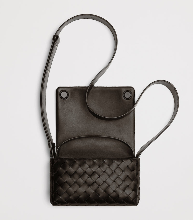 Bottega Veneta mini leather cross-body bag, UK version