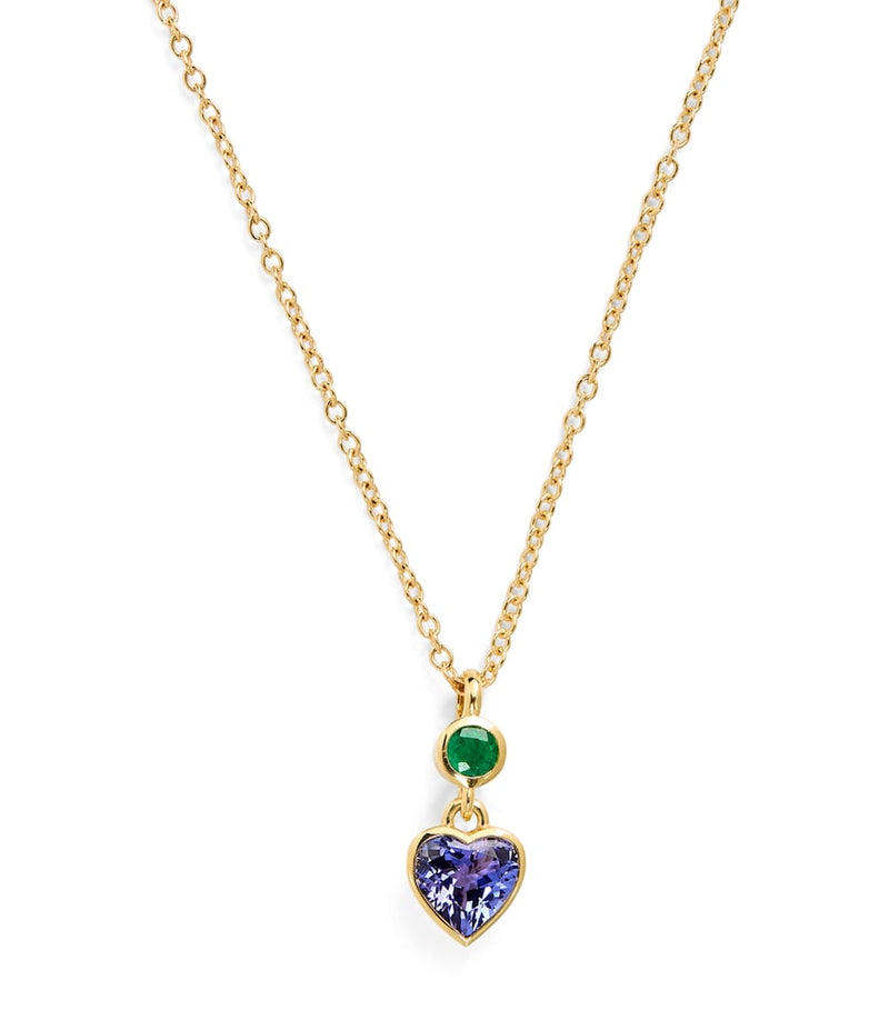 Emily P. Wheeler tanzanite heart necklace yellow gold, UK version
