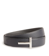 TOM FORD Leather Reversible T Icon Belt