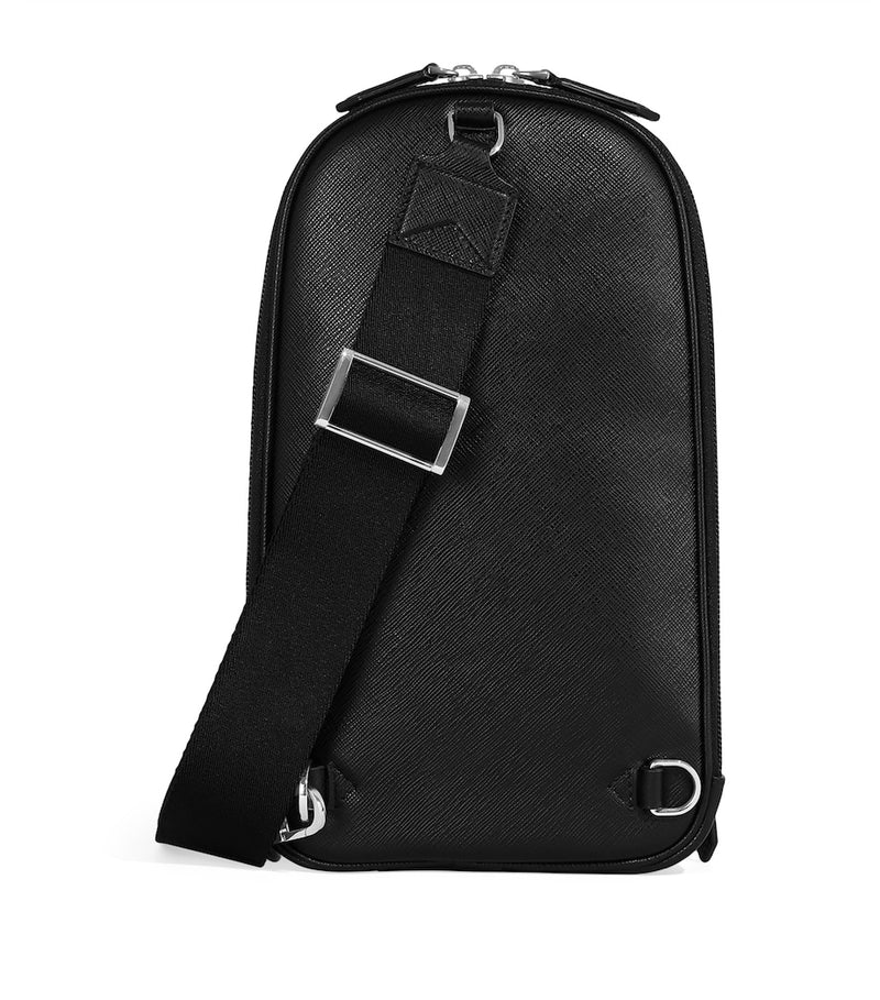 Montblanc Sartorial leather sling bag with logo, UK version