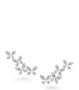 Harrods Graff Small White Gold and Diamond Butterfly Earrings- Buy online at McGrocer