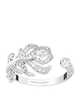 Harrods Boucheron White Gold and Diamond Plume de Paon Ring- Buy online at McGrocer