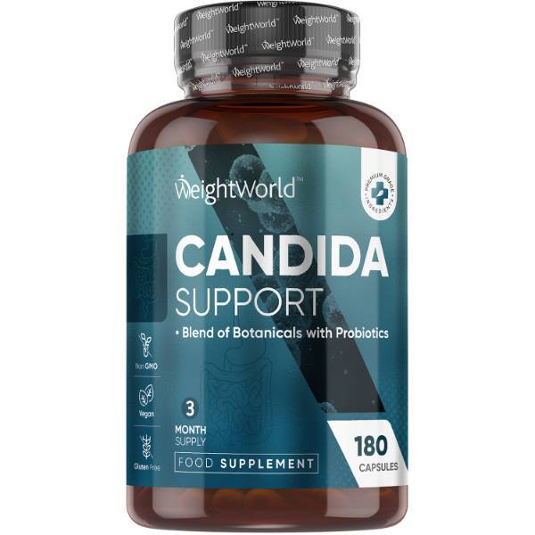 WeightWorld Candida Support vegan capsules 180 (British brand)