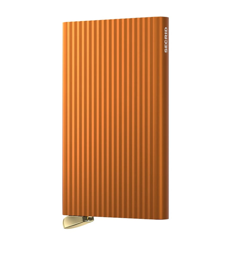 Secrid fluted aluminium card protector (British brand)