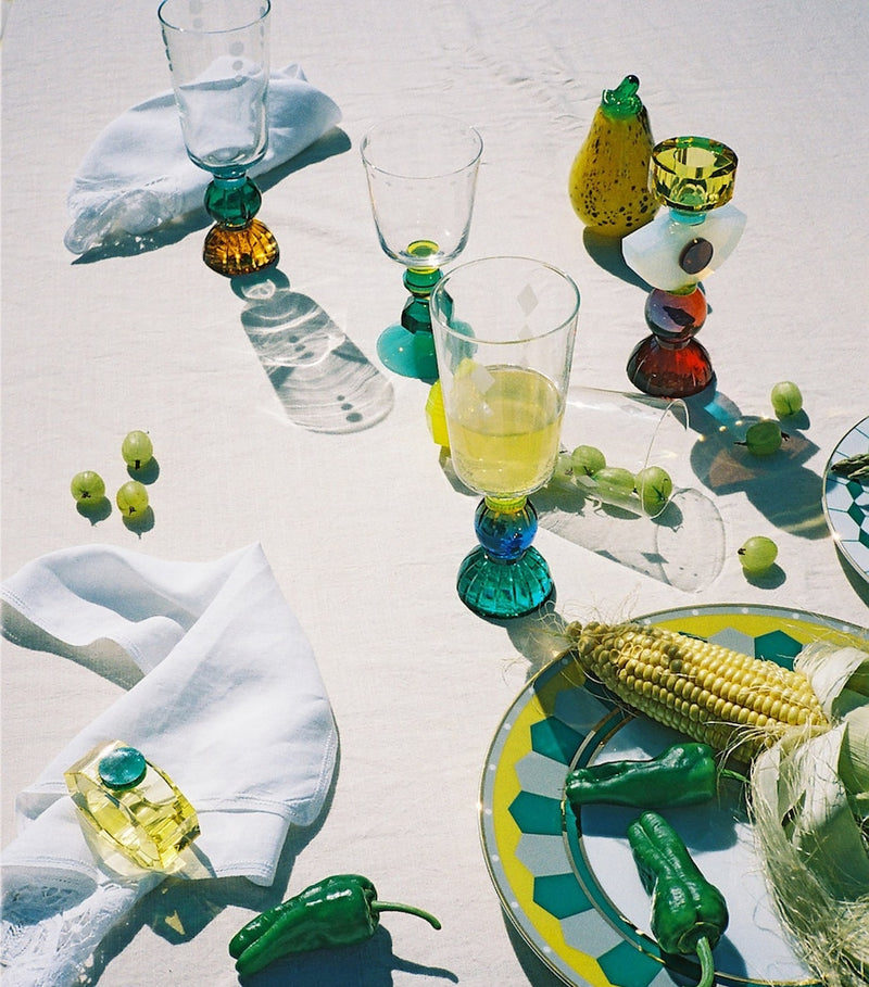 Reflections Copenhagen crystal napkin rings set of 2, imported from the UK