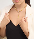 Bvlgari Serpenti tubogas necklace yellow gold diamonds, UK version