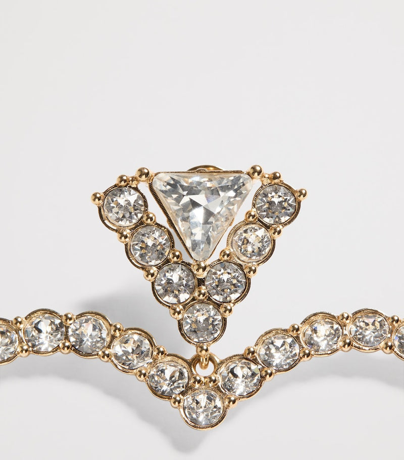 Valentino Garavani Crystal Coeur Royal earrings - British product