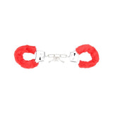 Bound to Play furry handcuffs red 11 inches, imported from the UK