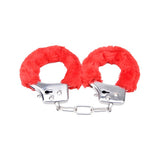 Bound to Play furry handcuffs red 11 inches, imported from the UK