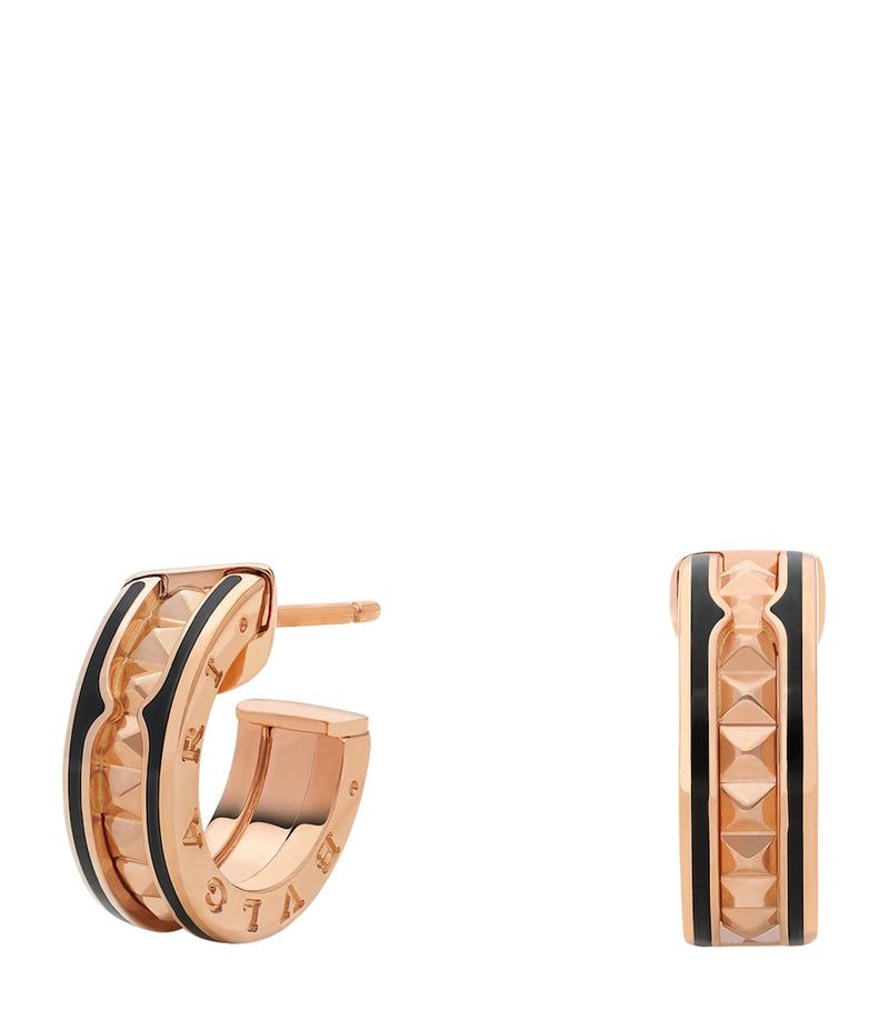 Bvlgari B.zero1 rock hoop earrings 18k rose gold, UK version
