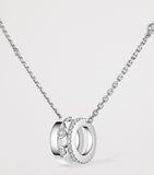 Messika Move Romane white gold diamond necklace 0.31ct, UK version